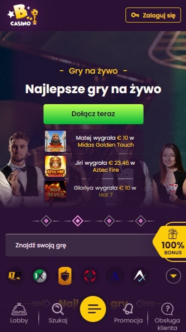 Bizzo Kasyno PL Mobilne kasyno Bizzo Online
