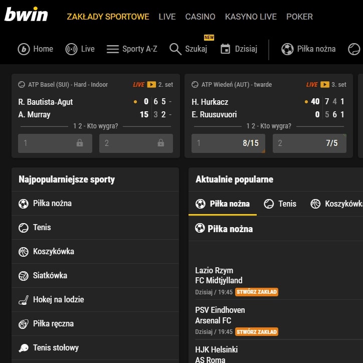 Trzecia przyczyna Zakłady sportowe od Bwin Casino