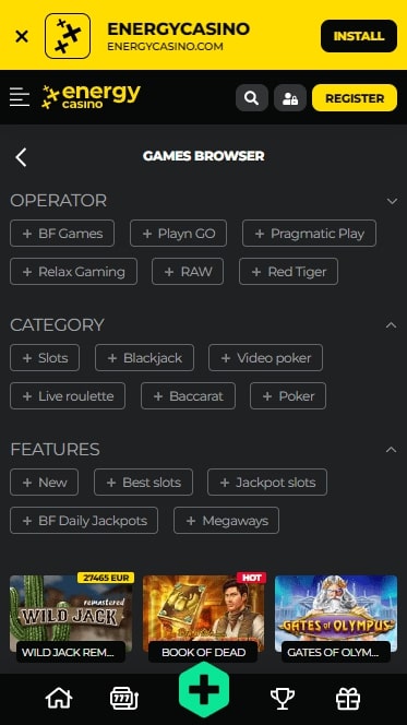 Casino Energy Online z telefonu Jak wygląda wersja mobilna w Energy Casino?